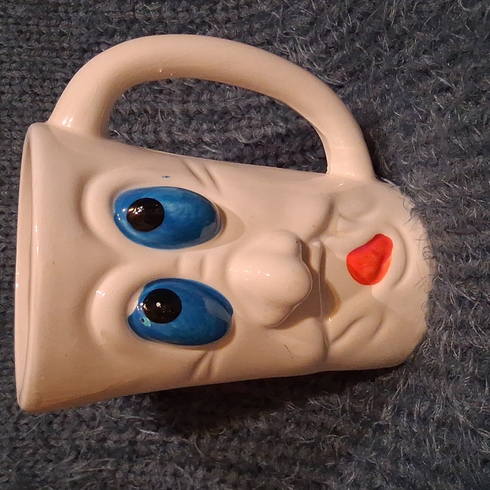 Vintage Royal Norfolk 3D Ghost Face Mug. 